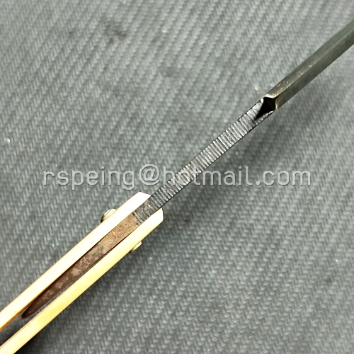 มีดโกนสะบัดหนัง Carl Schlieper "Eye Brand" Solingen #13 วินเทจแท้ พร้อมปลอกผ้าเดิม