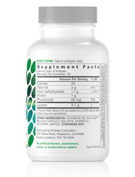 (พร้อมส่งในไทย) ลดราคา 30% ดีท็อกตับ ล้างสารพิษ ในร่างกาย Lecithin - เลซิติน 180 เม็ด