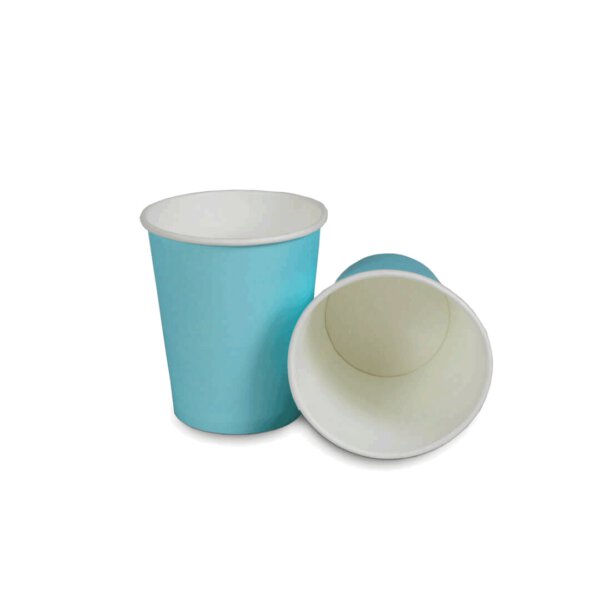 แก้วกระดาษ สีฟ้าพาสเทล 6 ออนซ์