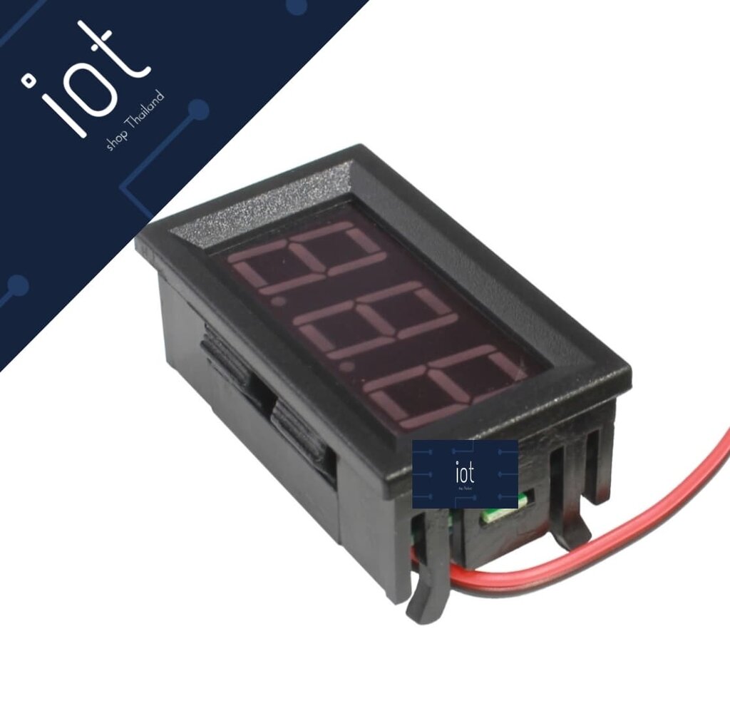 LED Digital Voltmeter AC 70-500V ขนาด 0.56 นิ้ว สีแดง