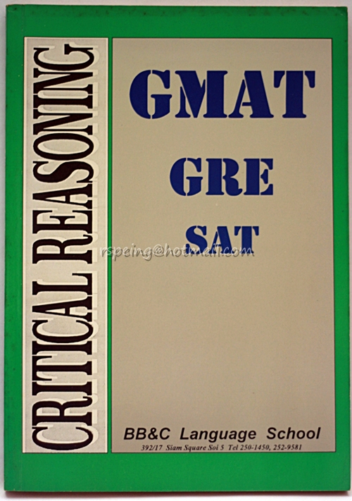 Critical Reasoning GMAT GRE SAT