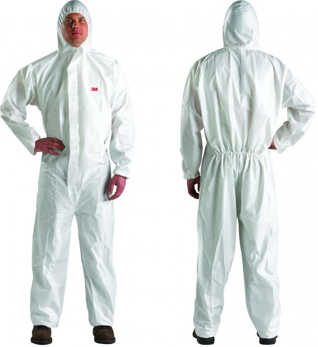 3M4510 COVERALL WHITE TYPE 5/6 ชุดป้องกันฝุ่น ละออง และสารเคมีเจือจาง PPE