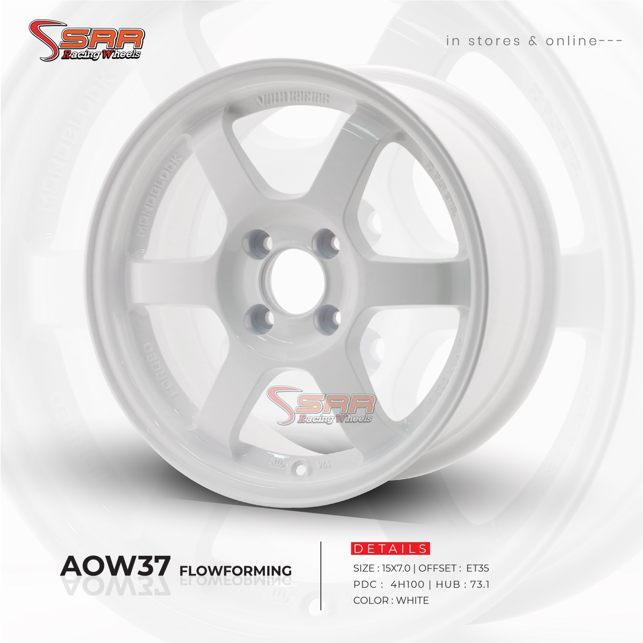 AOW37 FLOWFORMING ขอบ 15 ล้อเบา 2020
