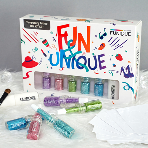 ชุดเพ้นท์กลิตเตอร์แทททู เพ้นท์หน้า เพ้นท์ตัว glitter tattoo FA502