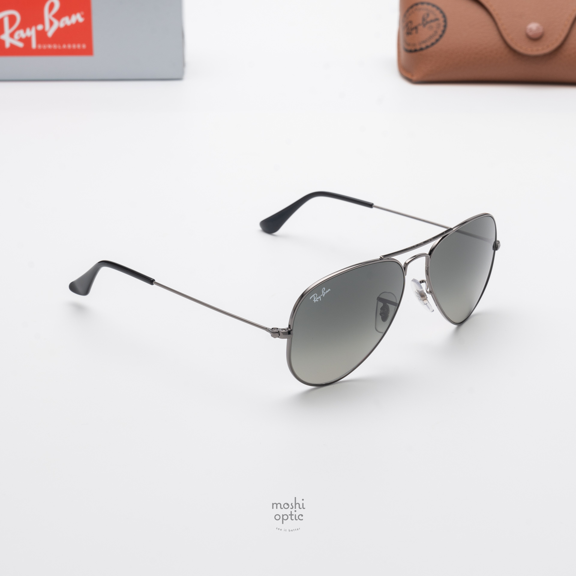 Ray Ban Aviator RB3025 004/71 Gunmetal Grey Gradient