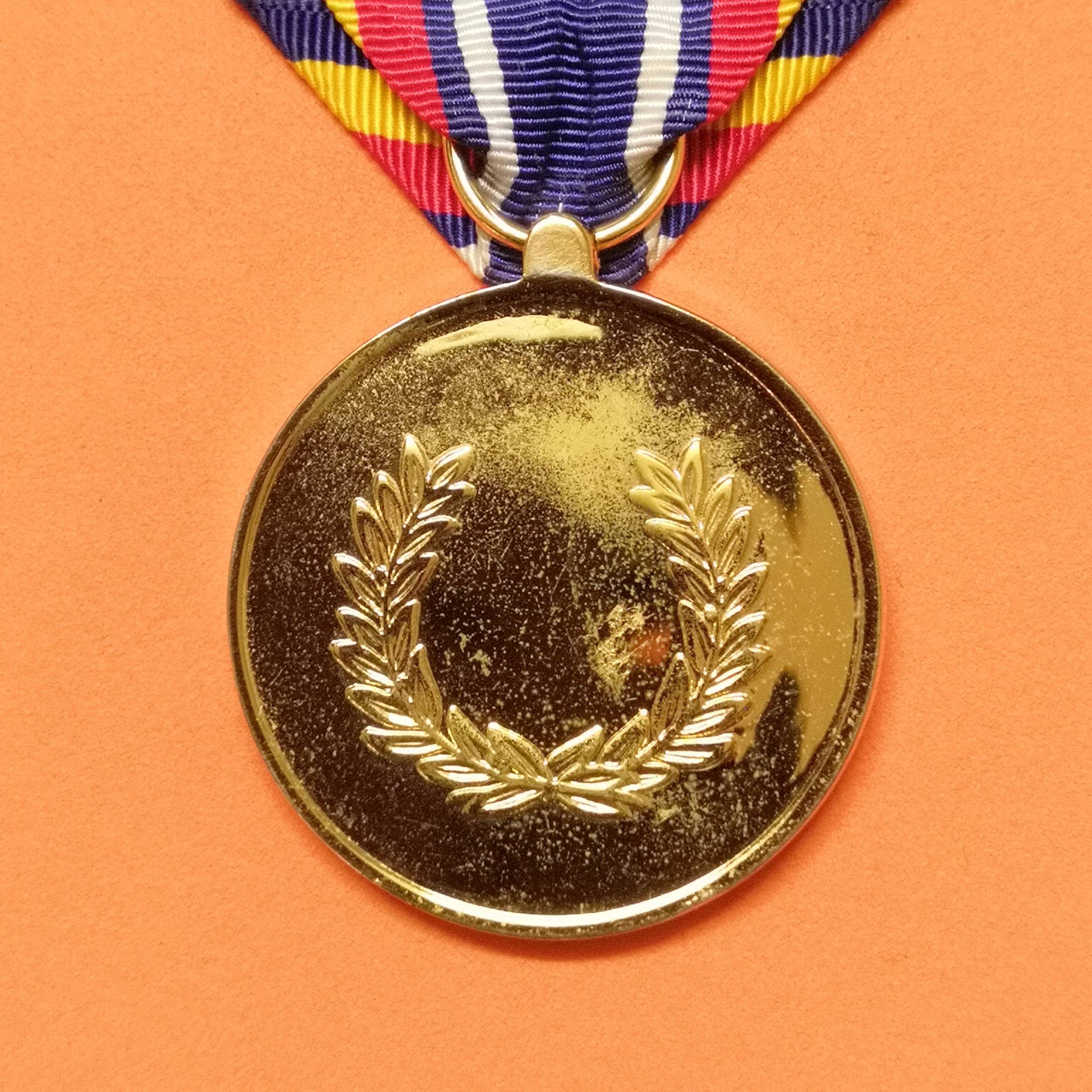 เหรียญแพรแถบ War on Terrorism Service Medal สงครามต่อต้านการก่อการร้ายระดับโลก ขนาดเหรียญ 3.2 เซน