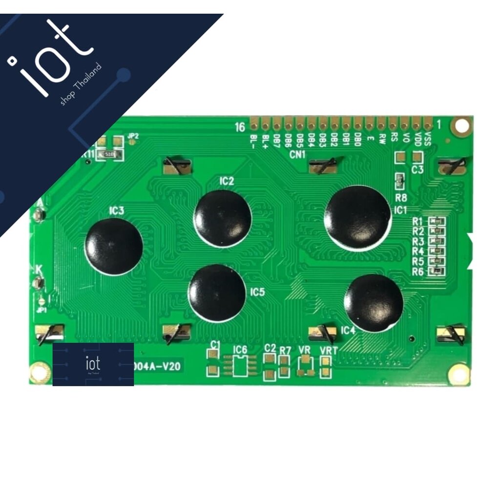 20x4 LCD with backlight (Yellow Screen)