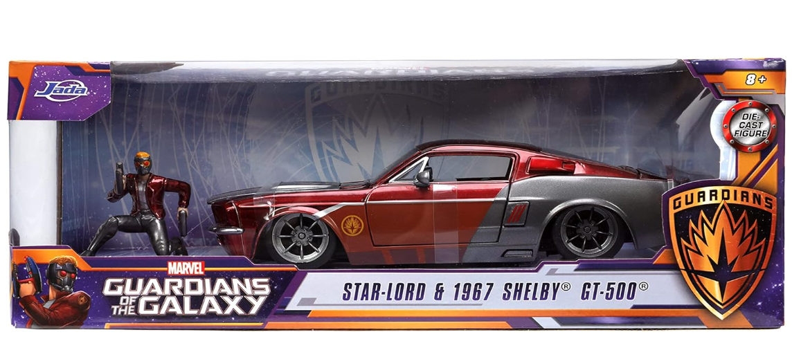 โมเดลรถ โมเดลรถยนต์ Marvel Guardians of The Galaxy 1967 Shelby GT500 with 2.75 Star-Lord 3