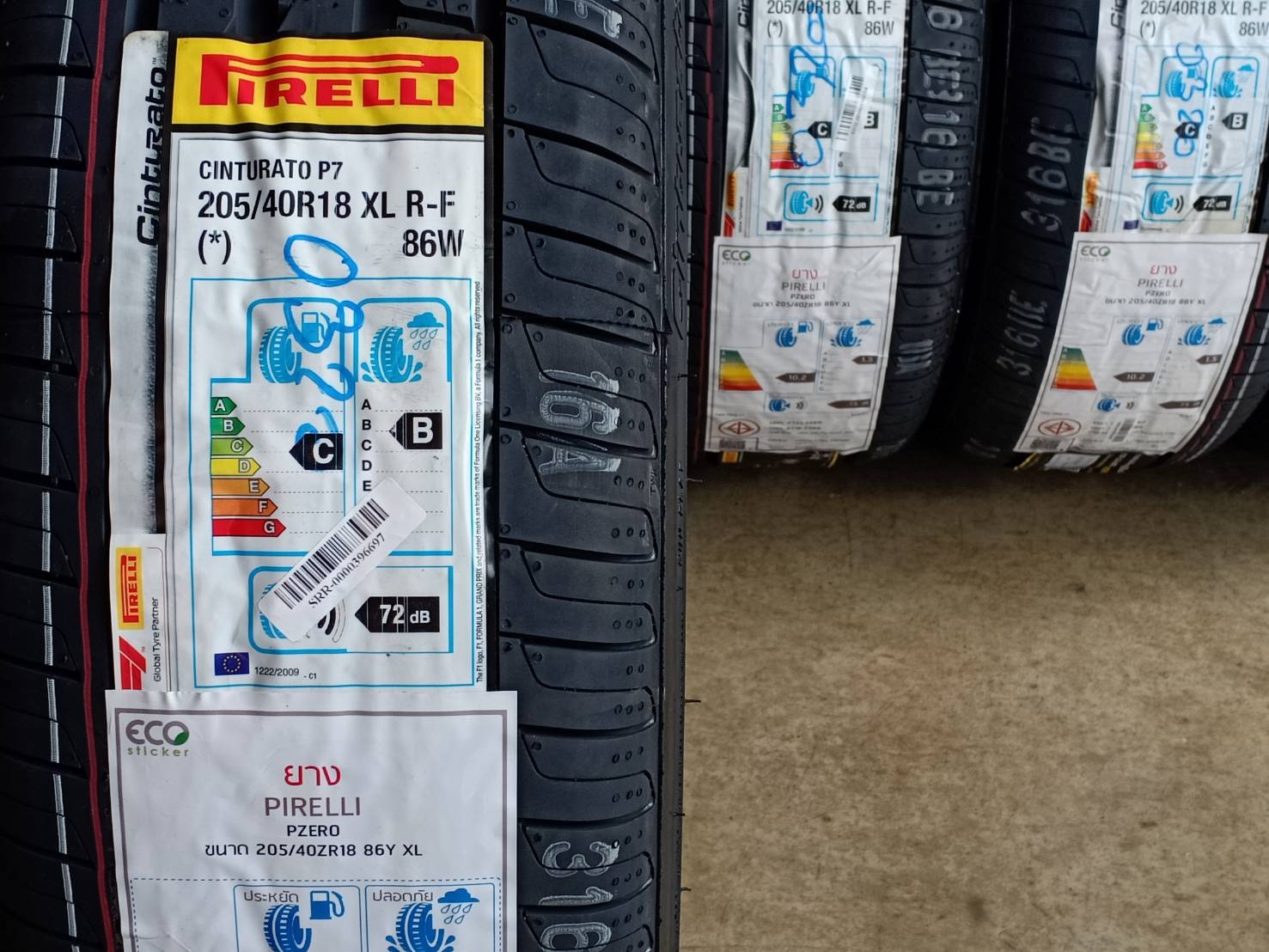PIRELLI 205/40R18 CINTURATO P7 R-F (*) 86W XL MADE IN ROMANIA