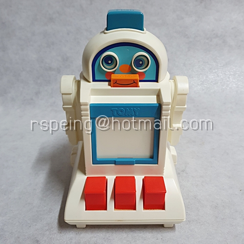 ของเล่นวินเทจ ปี 1986 โทมี่ หุ่นยนต์ช่วยสอนพูดได้ 1986 Tomy Talking Tutor Robot