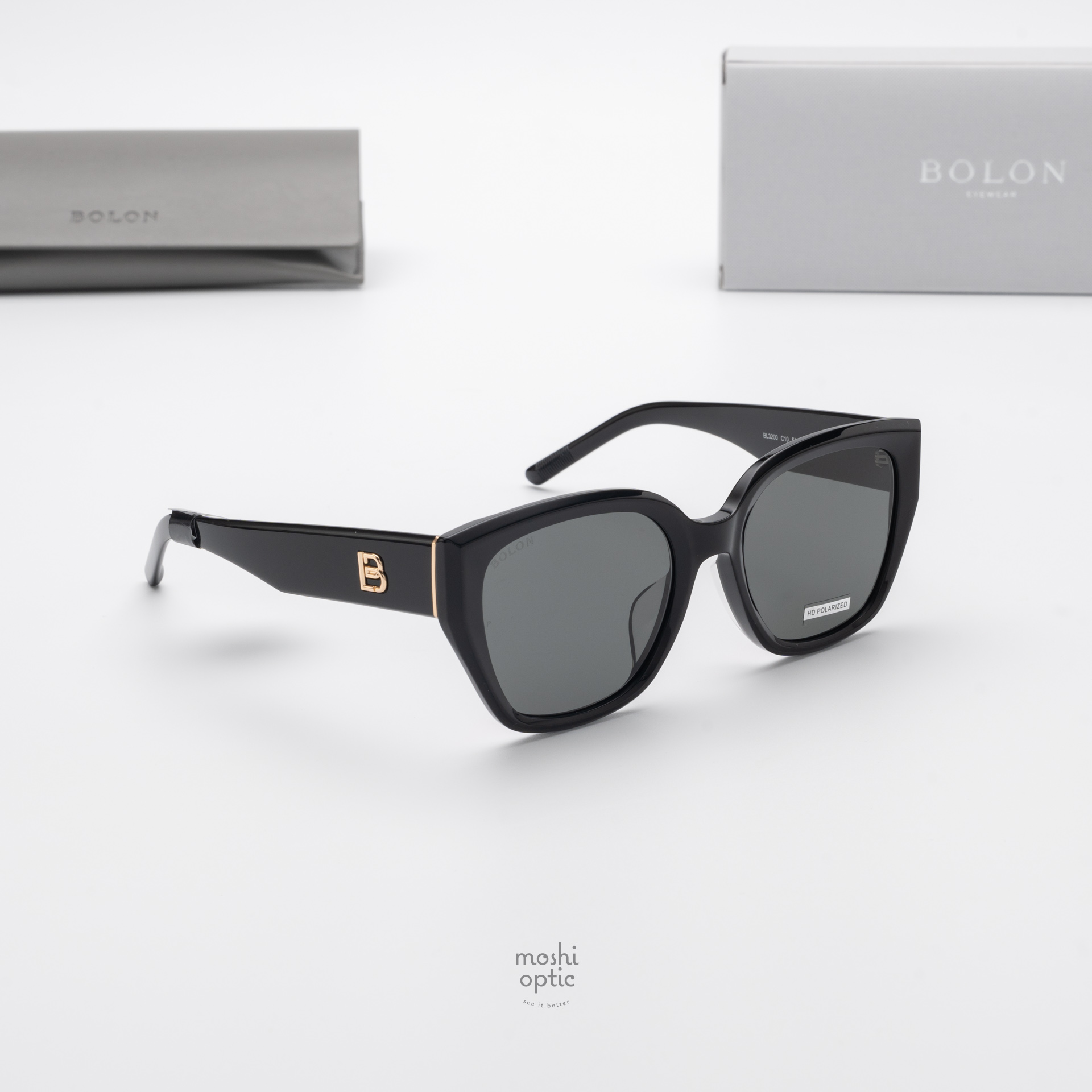 แว่นกันแดด BOLON รุ่น Zermatt C10 Shiny Black
