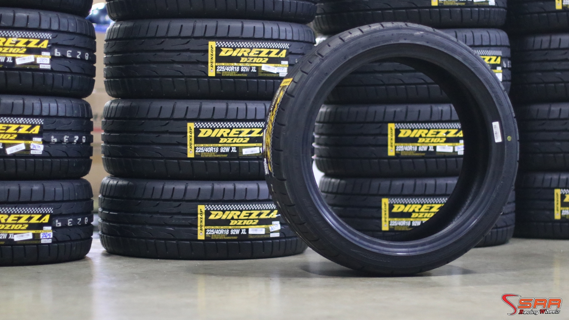 ยางใหม่ DUNLOP DZ102 225/40-18 ปี19 ราคาถูก