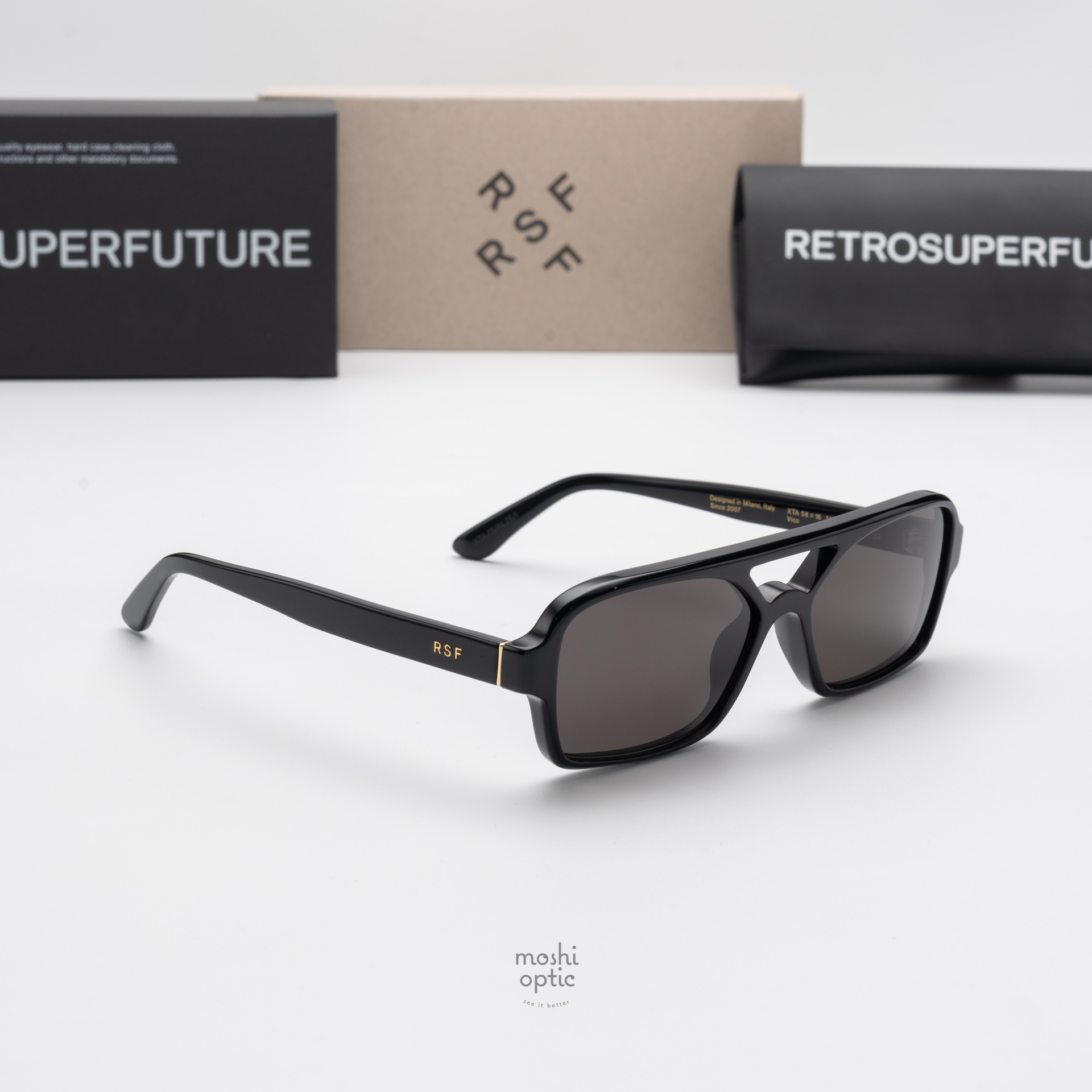 แว่นกันแดด SUPER SP XTA Vico Black