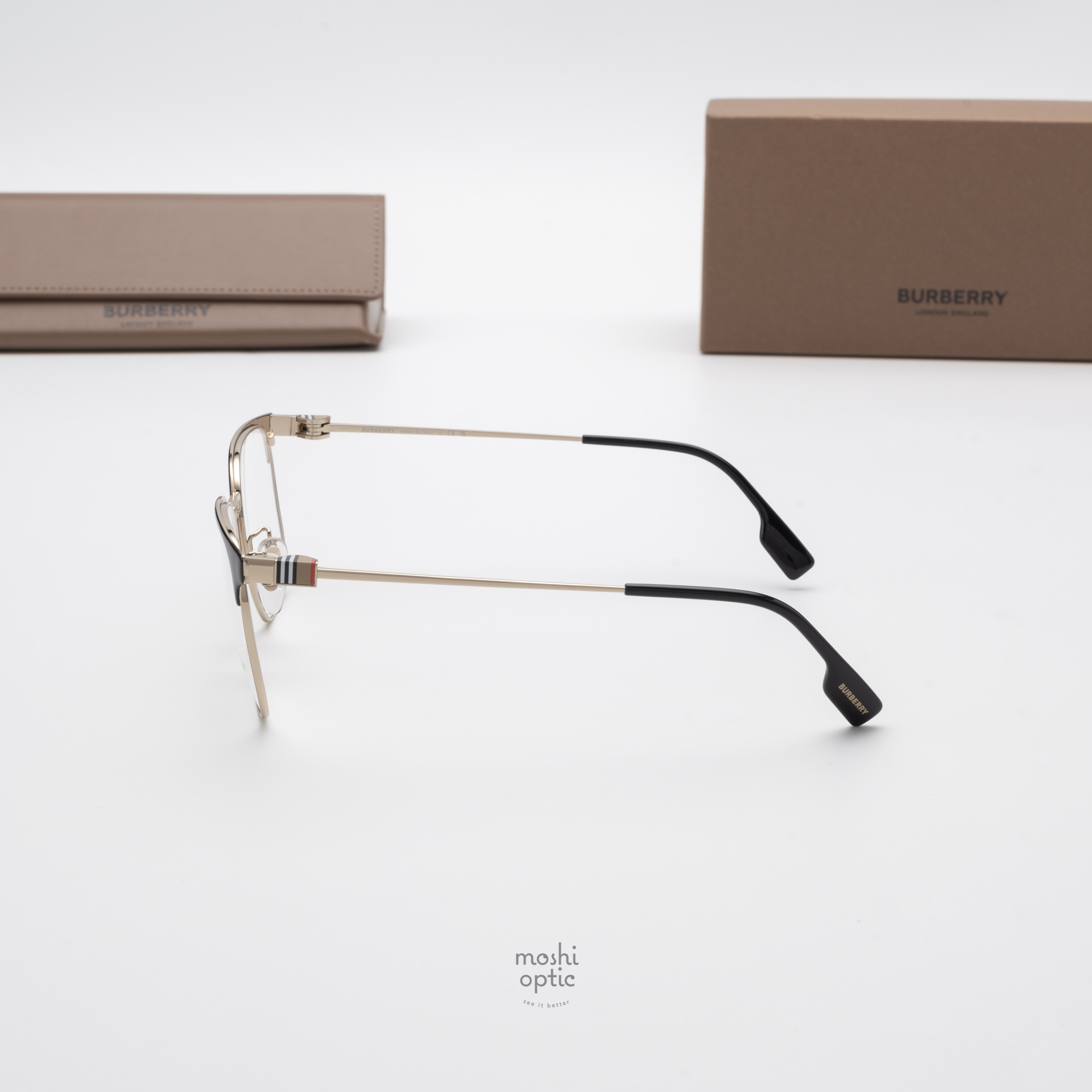 BURBERRY BE1383D 1109 Light Gold / Black