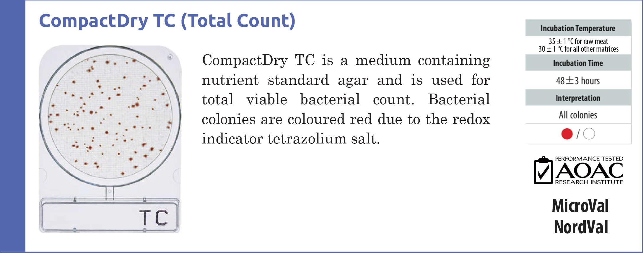 Compact Dry TC (Total viable count)