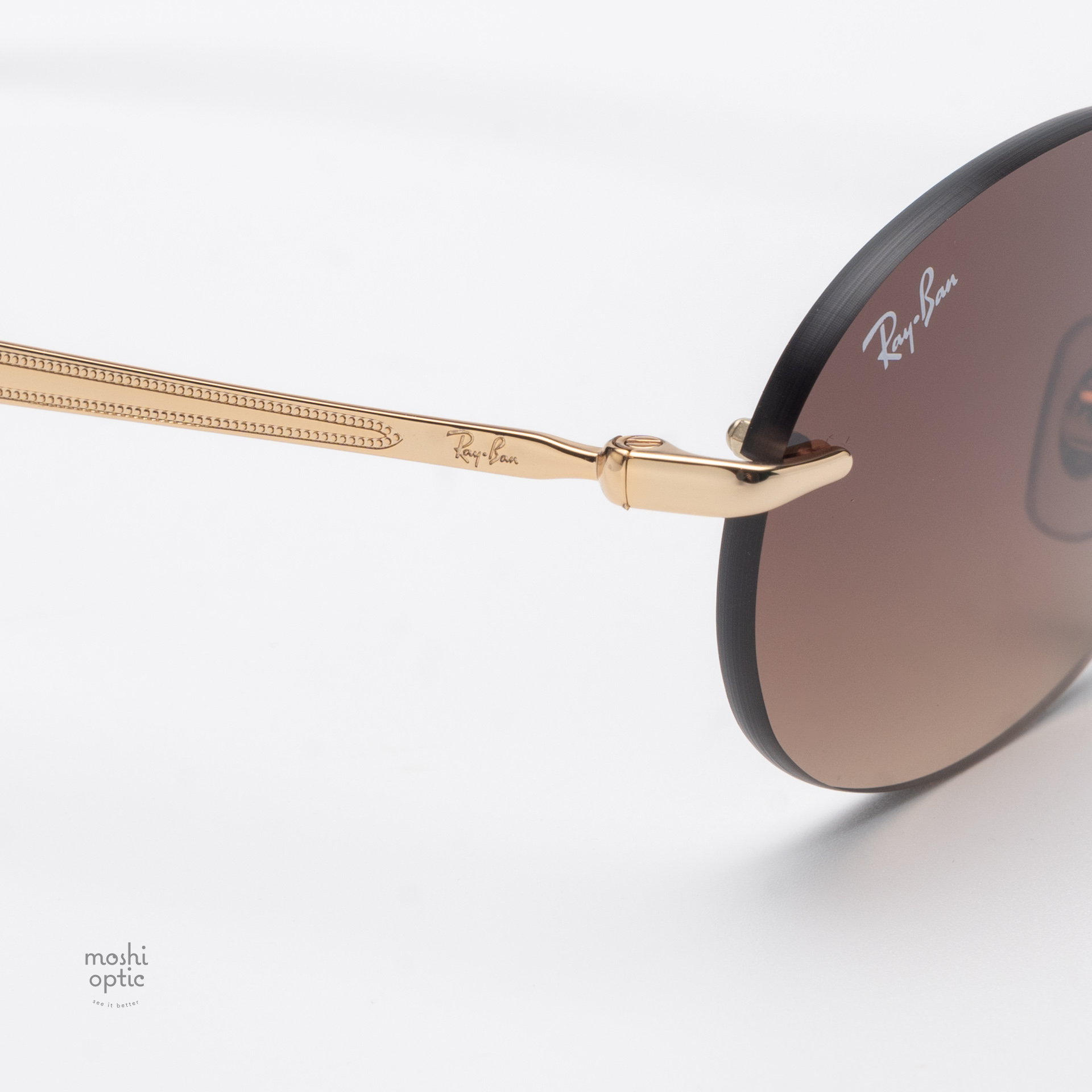 Ray-Ban RB3767 001/13 Arista Gold Gradient Brown