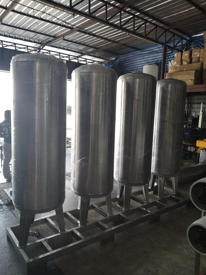 ถังกรองสแตนเลสขนาด10นิ้ว (120x1.5mm.)