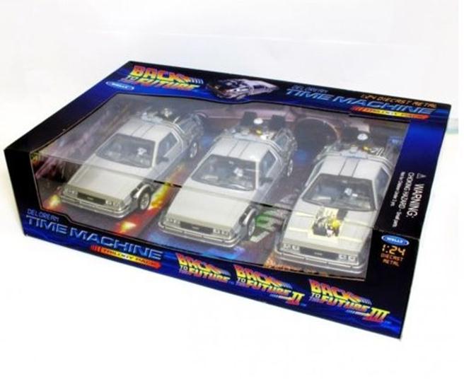 พรีออเดอร์ รถเหล็ก รถโมเดล US รถ DELOREAN "BACK TO THE FUTURE 1 2 3 triology time machine" สเกล 1:24