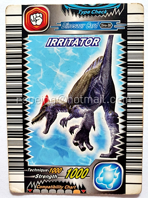 SEGA Dinosaur King Card Dinosaur Card Dino-38 : Irritator