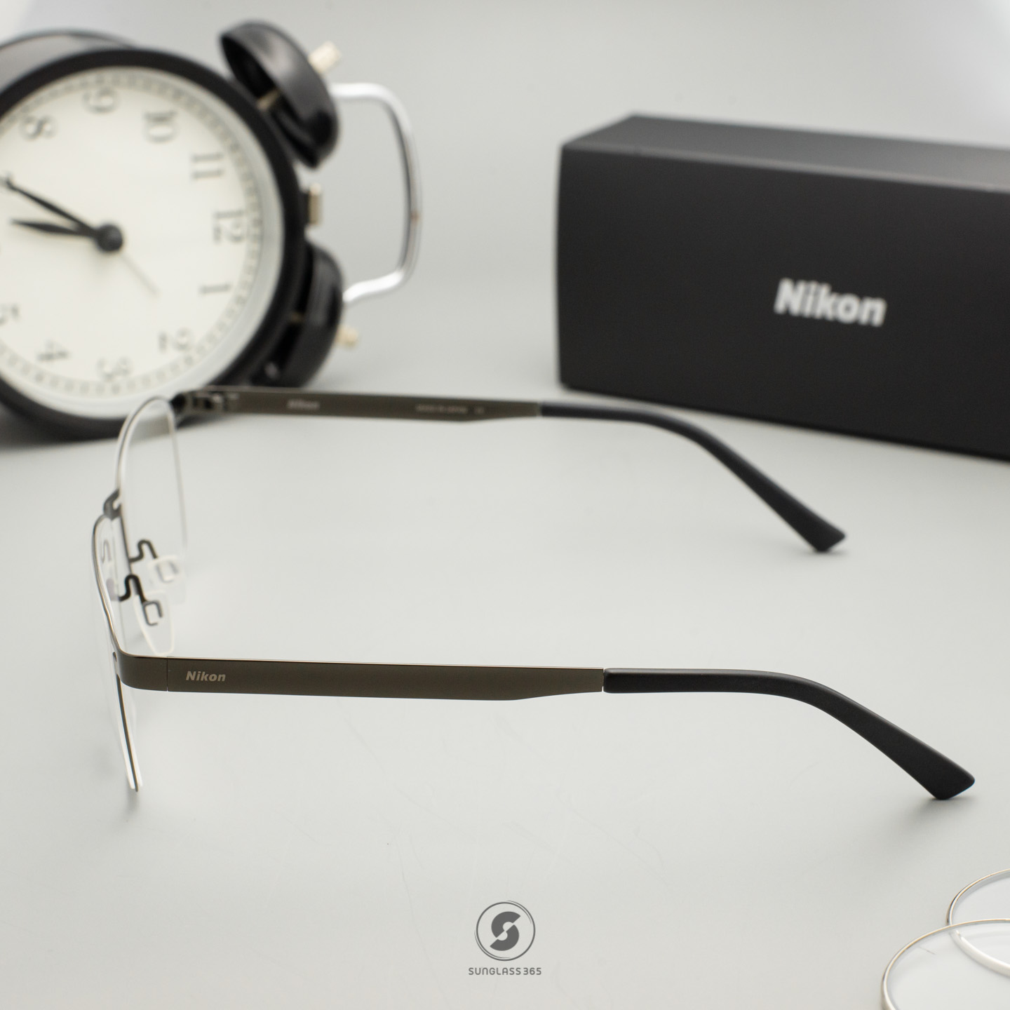 NIKON Frame SEAMLESS COLLECTION NP0008 093 Shiny Dark Gunmetal