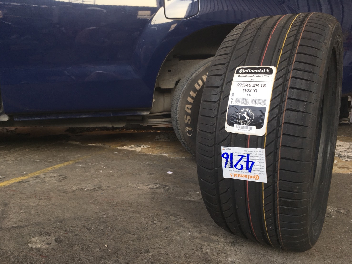 Continental SCS5 275/45-18 เส้น 4900 ปกติ 12000 ราคาพิเศษ จำนวนจำกัด