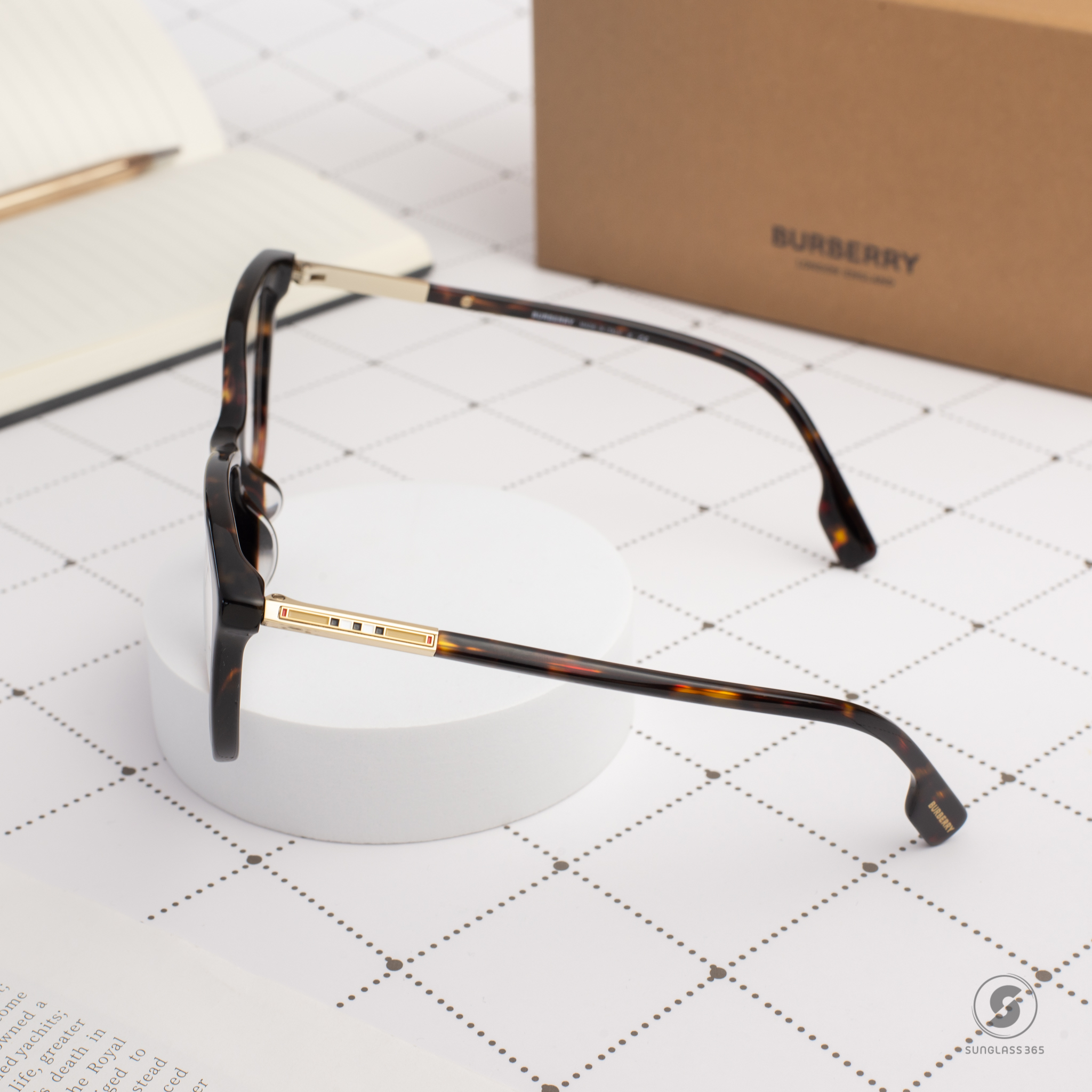 BURBERRY SALLY BE2348F 3002 Dark Havana