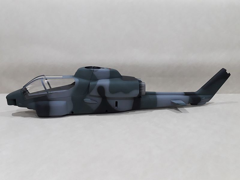 500-AH1 Cobra Military with Weapon & Cockpit