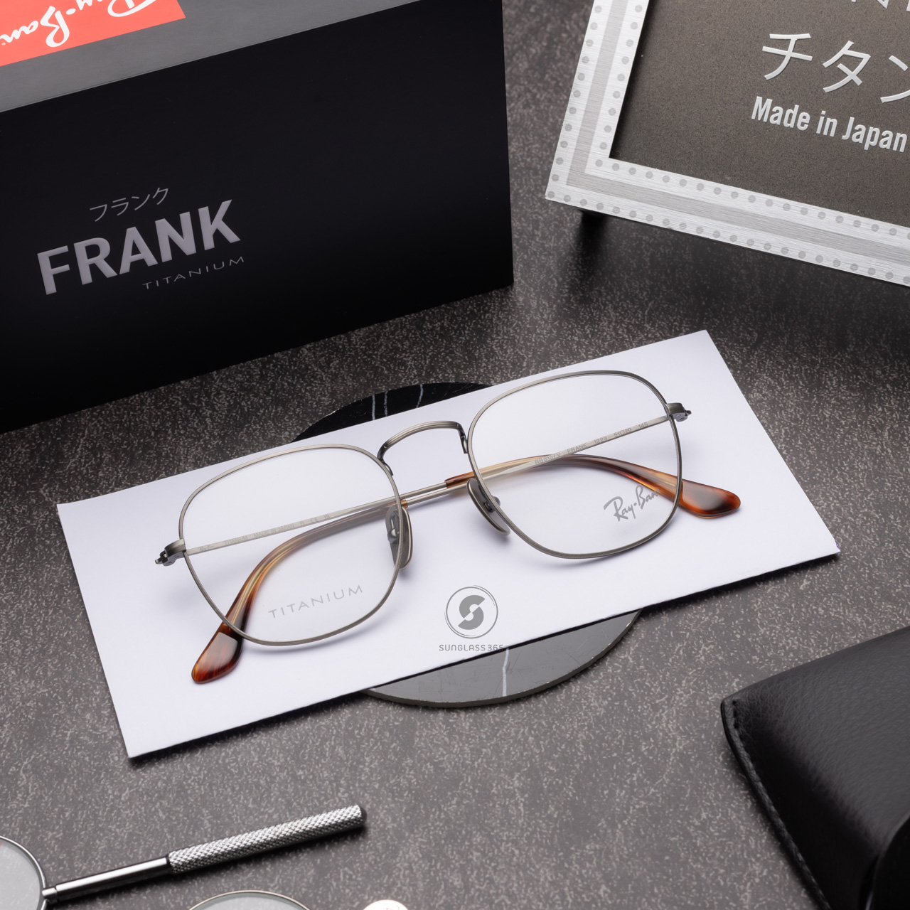 RayBan Frank RX8157V 1223 Demigloss Gunmetal