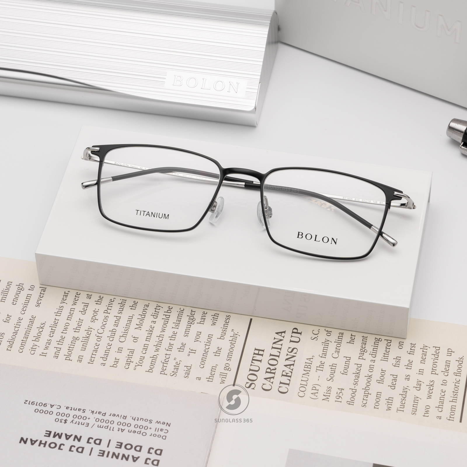 แว่นสายตา BOLON รุ่น Alfama BT1605 B15 Gunmetal Black
