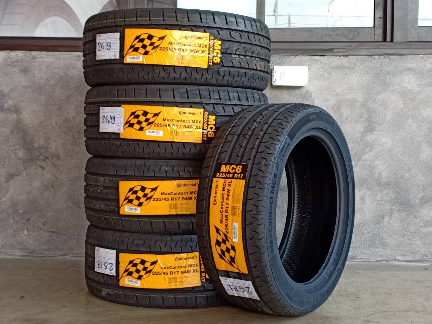ยาง CONTINENTAL CONTACT MC6 225/45R17 ปี19