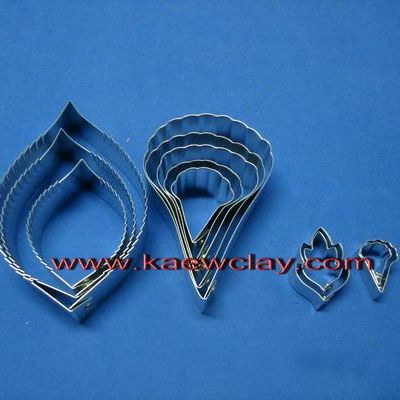 พิมพ์อลูมิเนียมตัดดอกชบา+ใบ(Aluminum mold cutter Hibiscus flowers.)