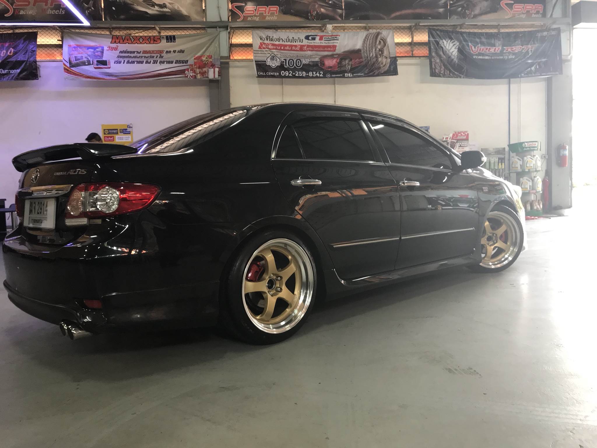 ล้อใหม่ W WORK S1 ชอบ18 5รู100 ใส่ ALLTIS