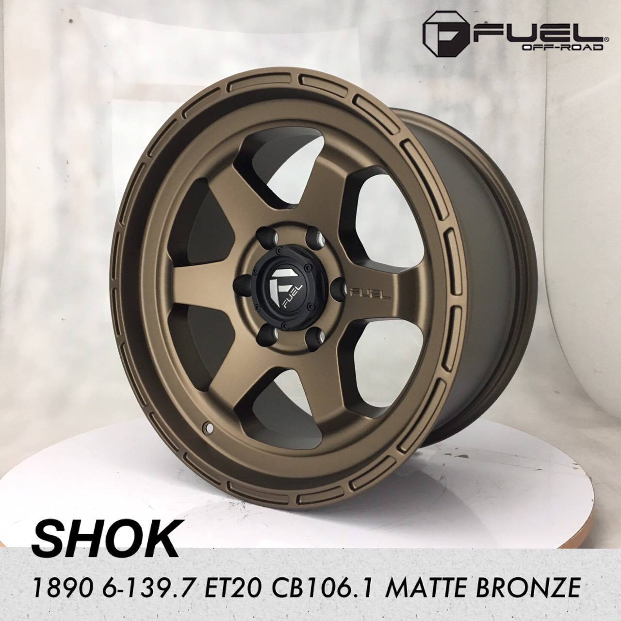 FUEL SHOK ล้อแท้ ราคาพิเศษ 18x9 offset+20 PCD 6x139.7