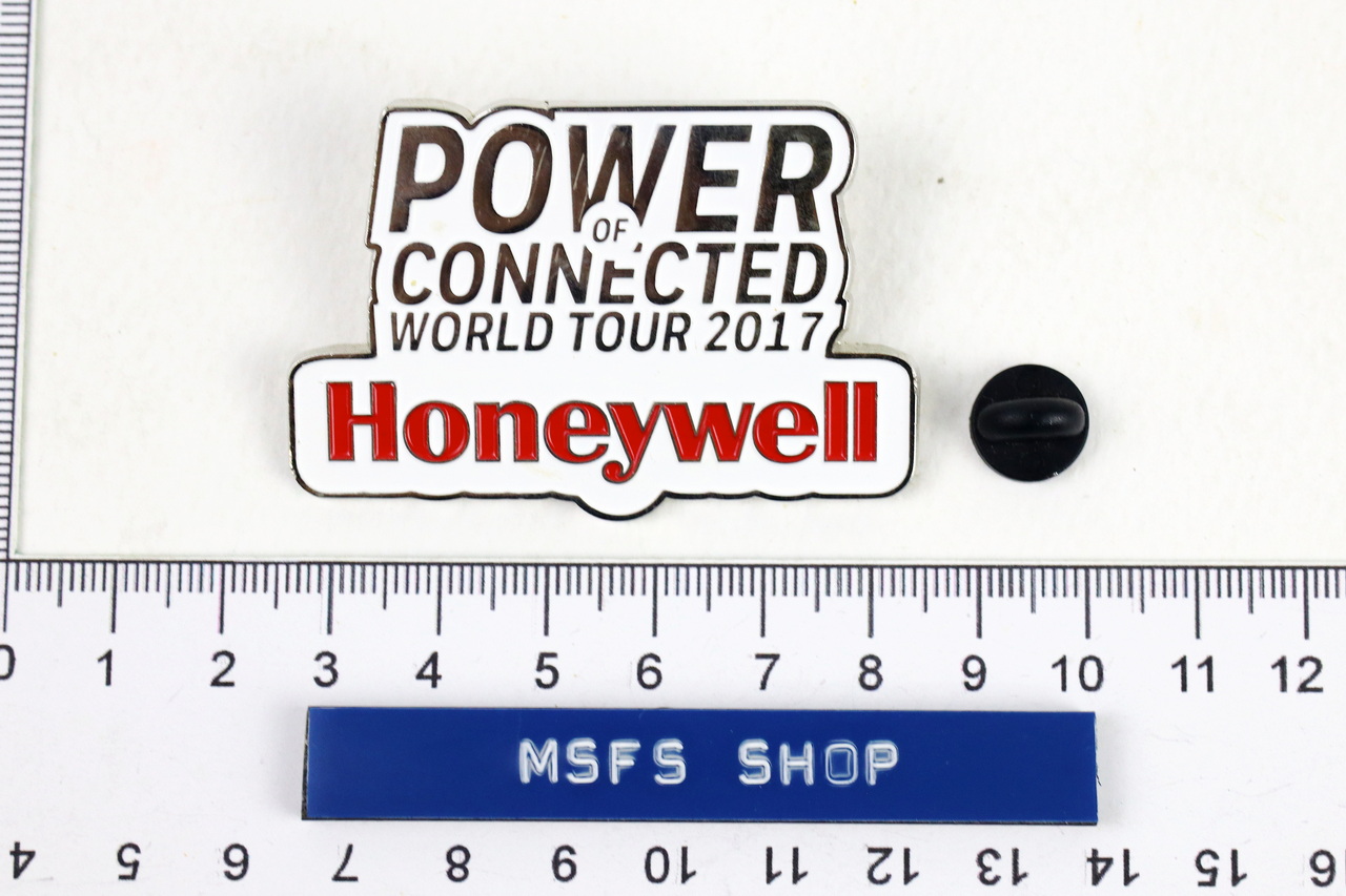 [มือสอง] เข็มกลัด Vintage Enamel Pin ลาย Honeywell Power of Connected World Tour 2017 - โกดังญี่ปุ่น