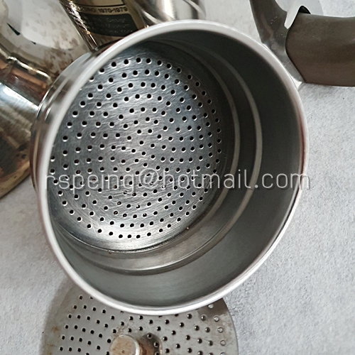 หม้อต้มกาแฟแรงดันวินเทจ ยุค 70 Alessi 9090 70's 9090 Alessi Espresso Coffee Maker by Richard Sapper