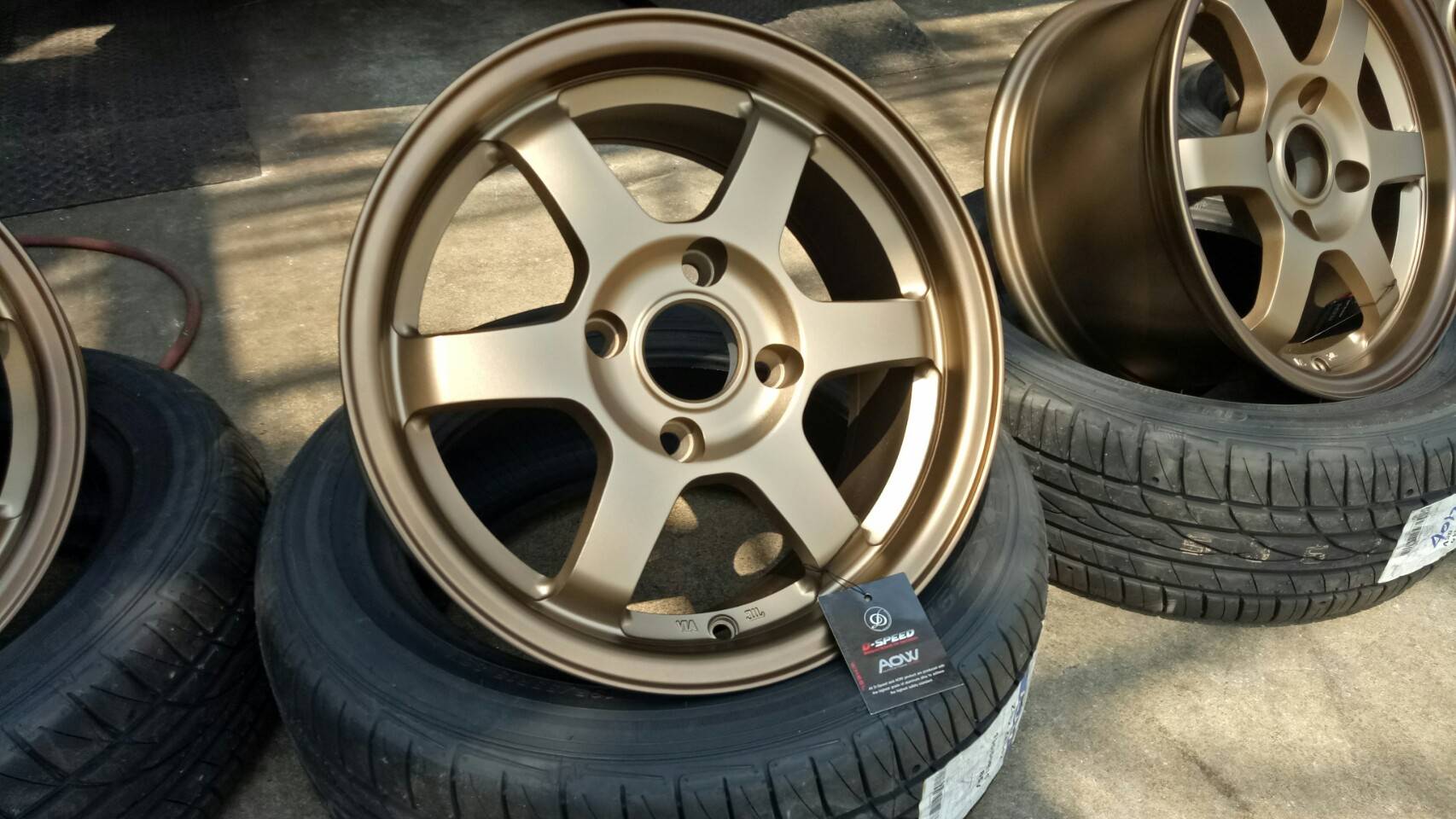 ล้อใหม่ TE37 ขอบ15 ใส่รู 4รู114