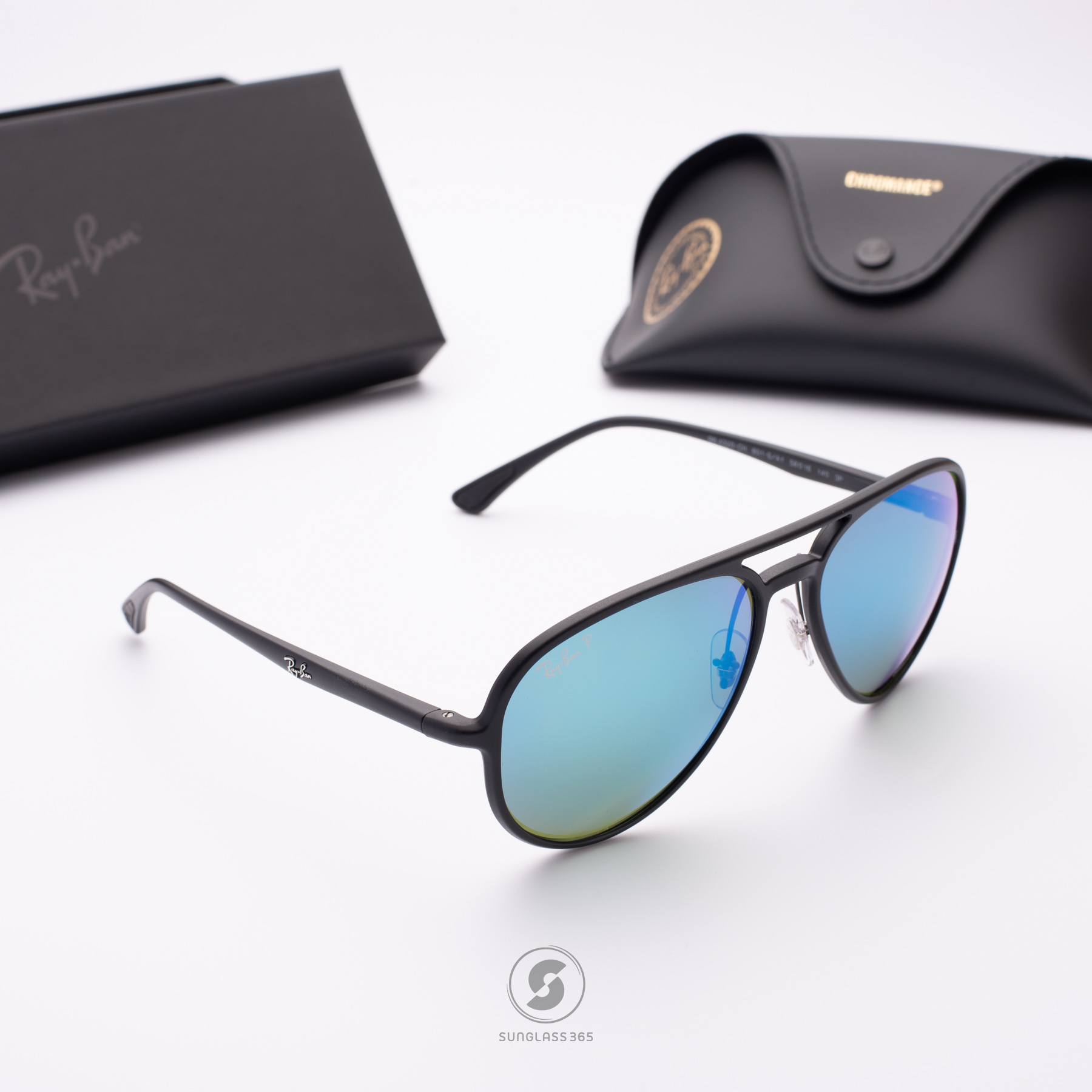 Ray-Ban RB4320CH 601SA1 Green Mirror Blue Polarized