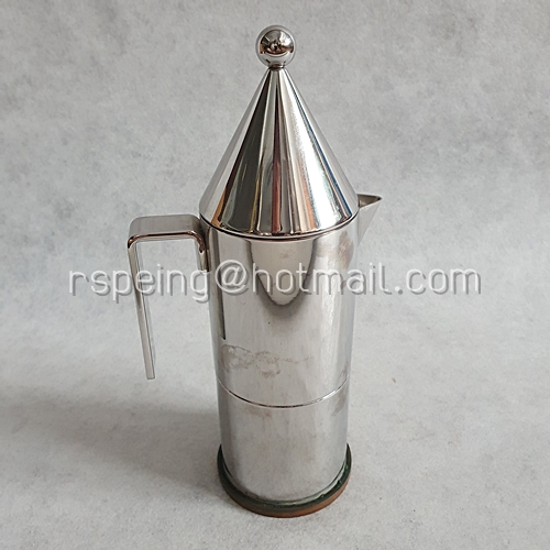 หม้อต้มกาแฟแรงดันวินเทจ ยุค 80 Alessi ก้นทองแดง 80's La Conica Alessi Espresso Coffee Maker