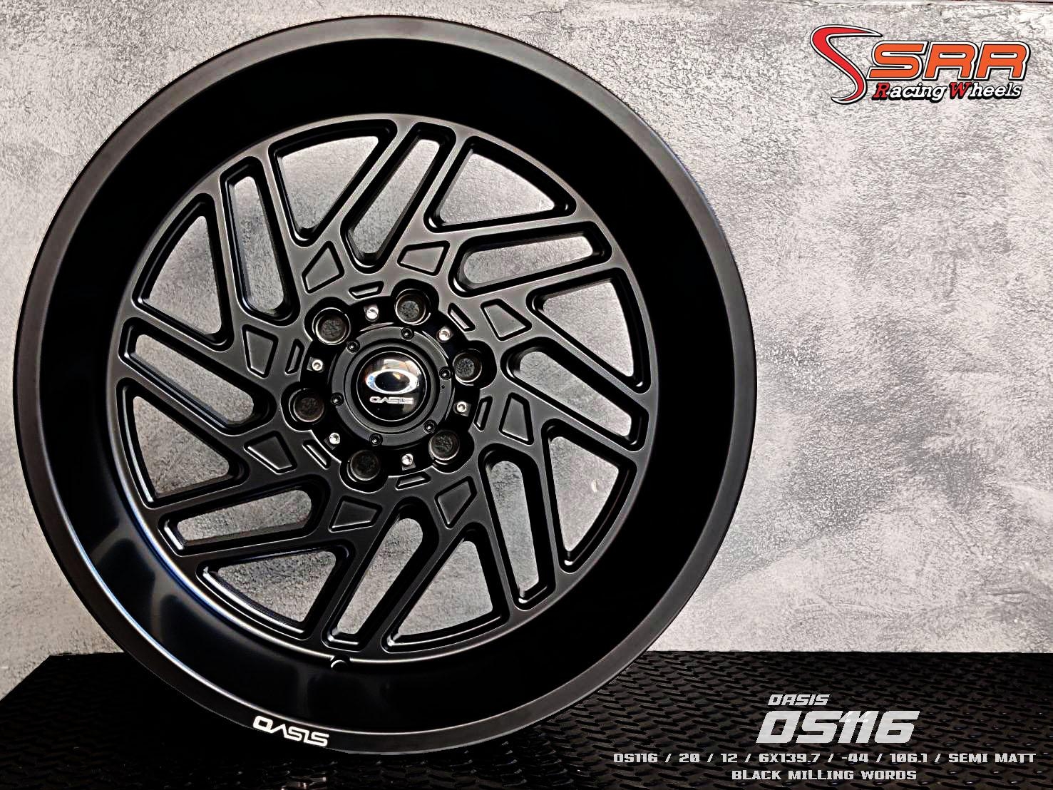 OASIS : OS116 20X12 6X139.7 -44 ดำด้าน