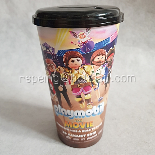 ถ้วยน้ำพลาสติก Playmobil The Movie
