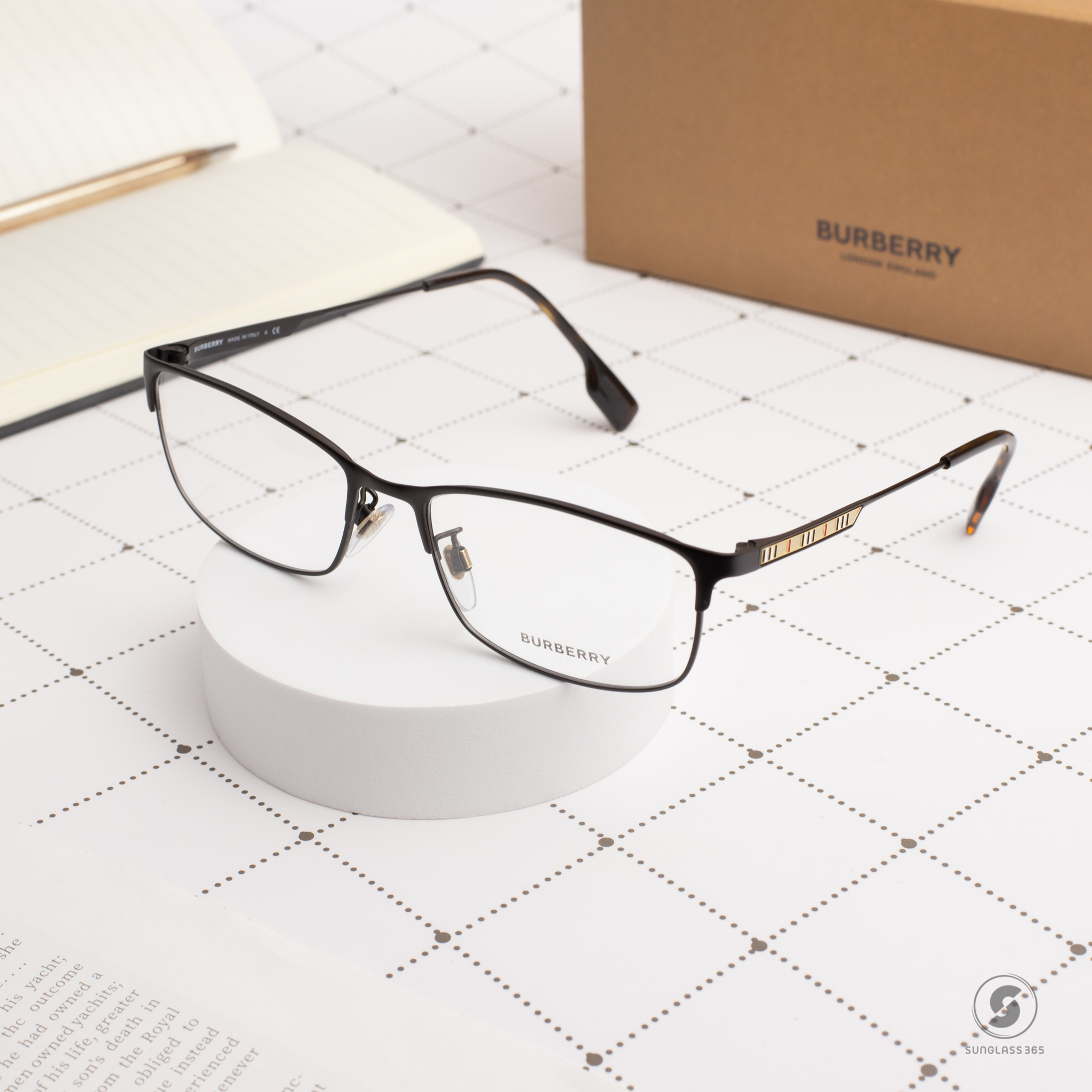 BURBERRY BE1357TD 1012 Brown