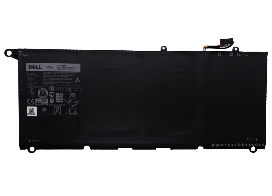 Battery Dell XPS 13 9360 Original PW23Y ของใหม่ แบตเตอรี่ Dell XPS 13 9360 60Wh ตรงรุ่น ตรงสเปค แบตเตอรี่คุณภาพดี ลด ราคา พิเศษ