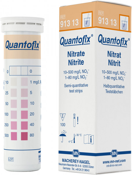 QUANTOFIX® Nitrate / Nitrite test strips 91313กระดาษทดสอบไนเตรทและไนไตรท์ 2 in 1 91313