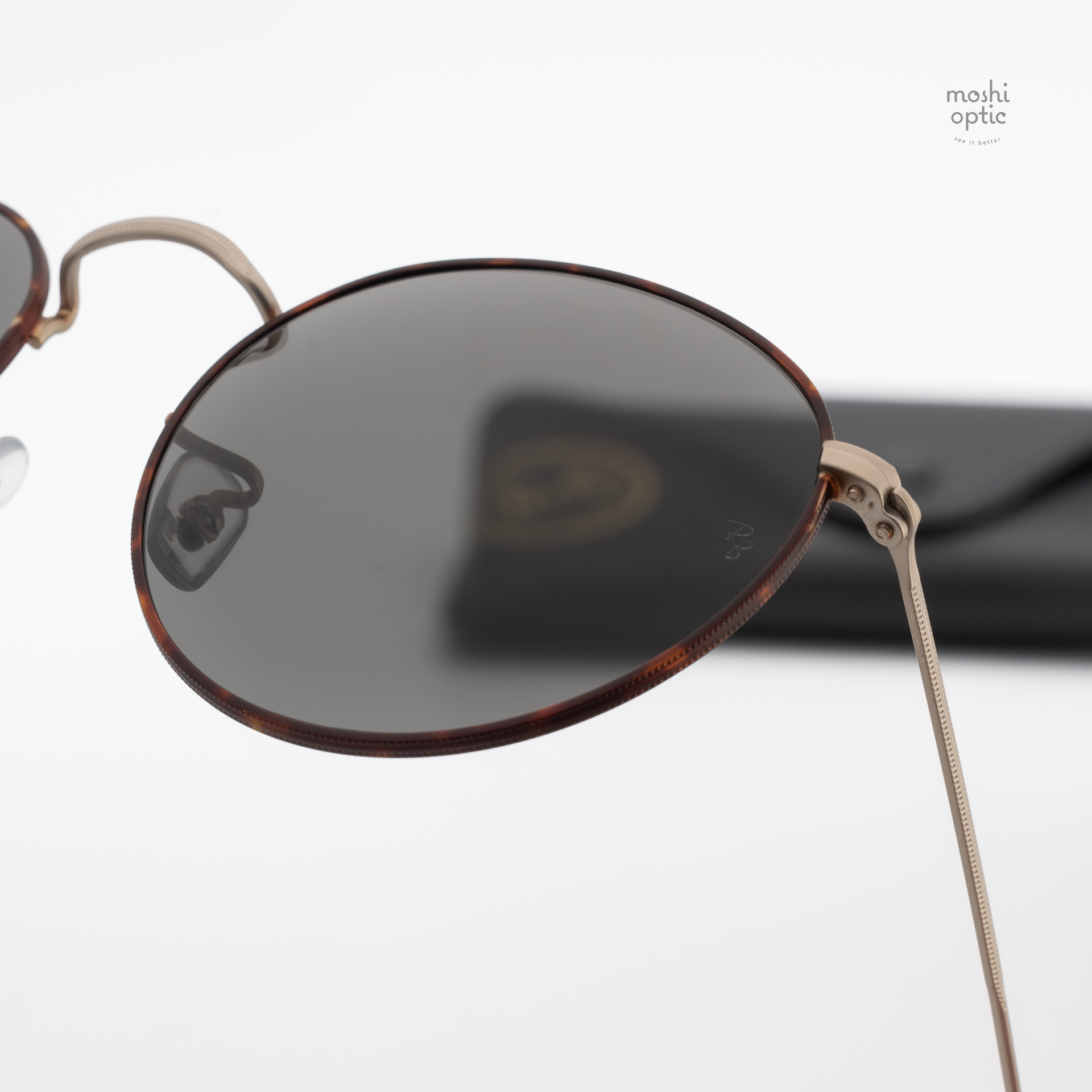 RayBan Round Metal RB3447 9277B1 Matte Havana on Matte Silver