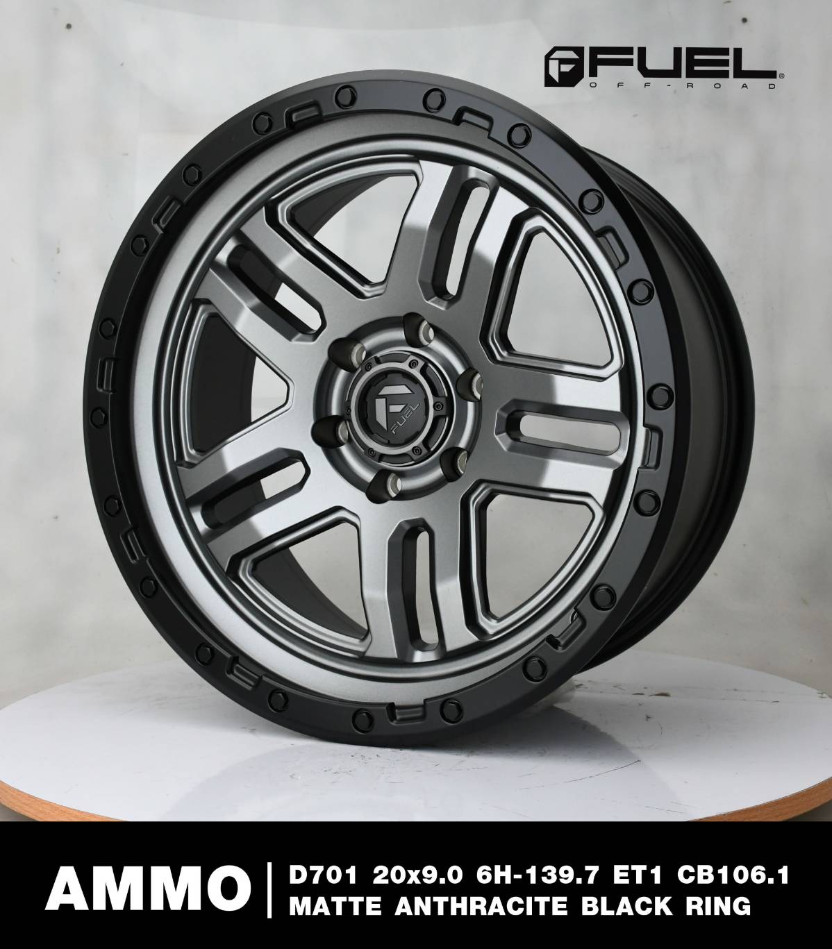 ล้อแท้ FUEL KMC ขอบ20 ราคาเริ่มต้นวงละ 11500-17500 บาท