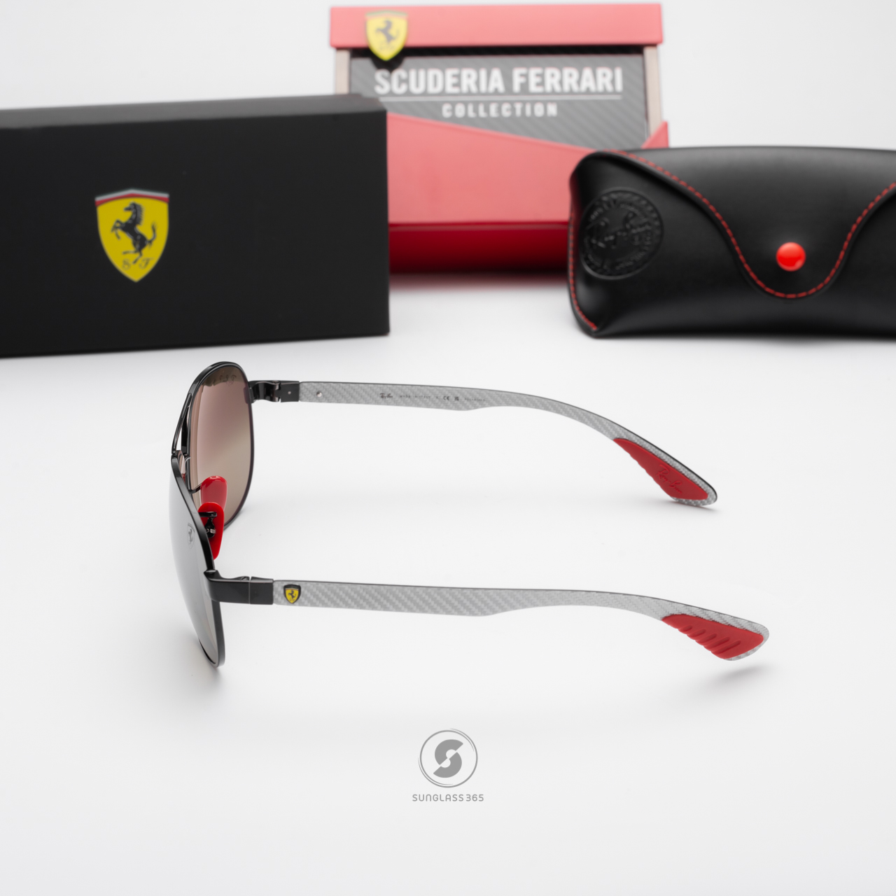 Ray-Ban RB8331M F0095J Ferrari Collection Black Polarized