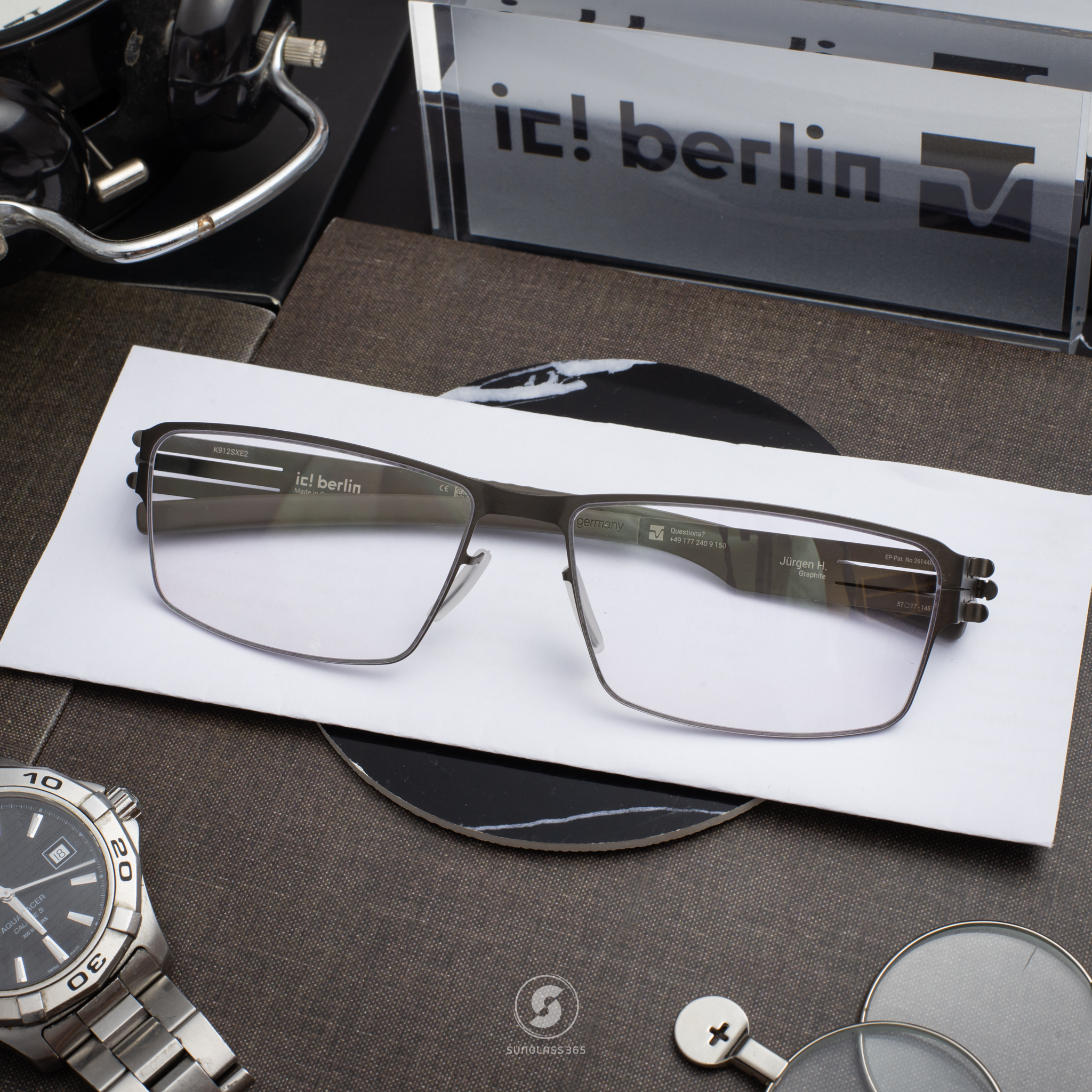 กรอบแว่น IC BERLIN Jurgen H. Graphite