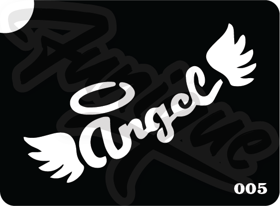 SET3 Stencil บล็อกสติกเกอร์ รอยสักกากเพชร เพ้นท์กากเพชร กลิตเตอร์ Funique สติ๊กเกอร์ แบบลาย DIY งานประดิษฐ์