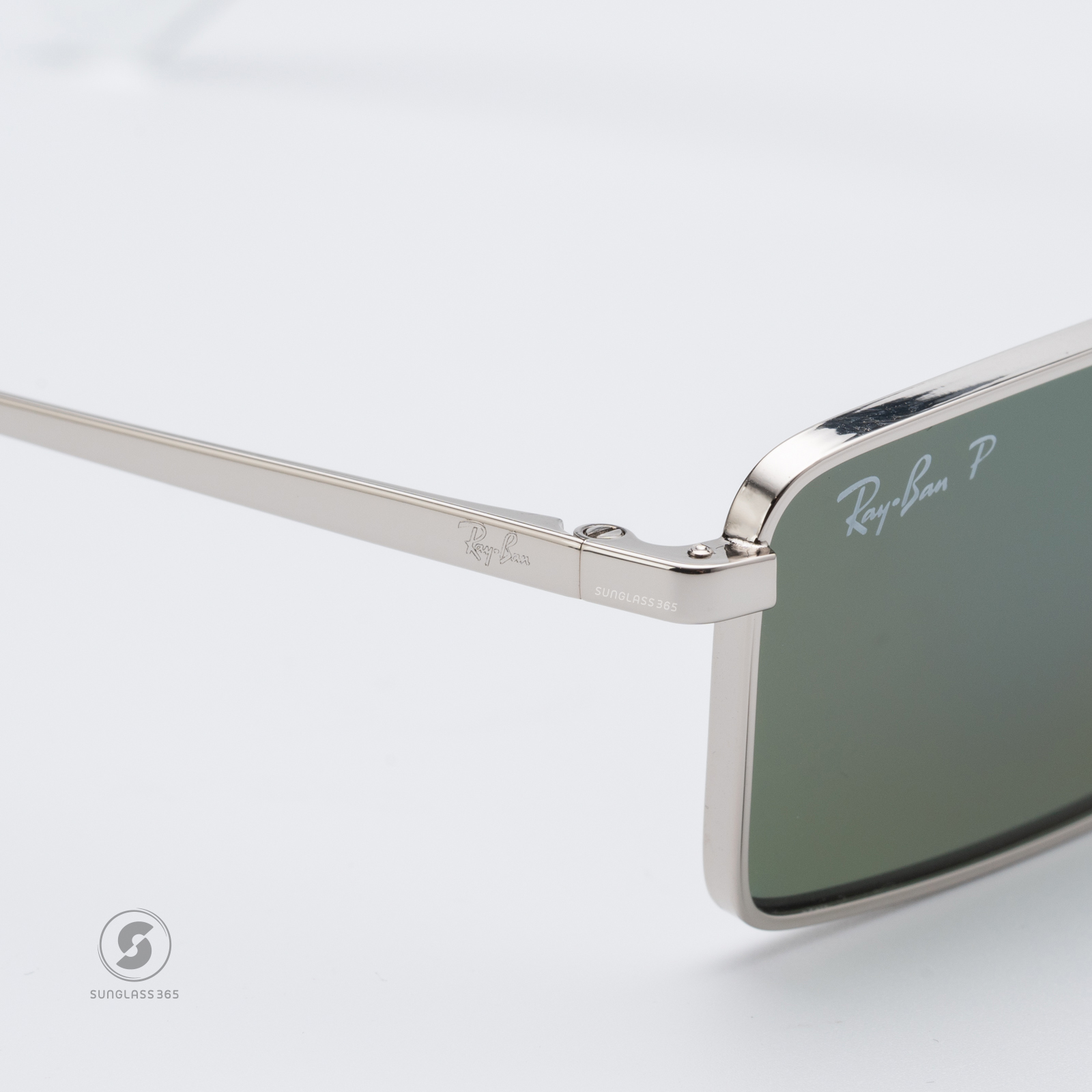 RayBan Emy RB3741 003/9A Silver Dark Green