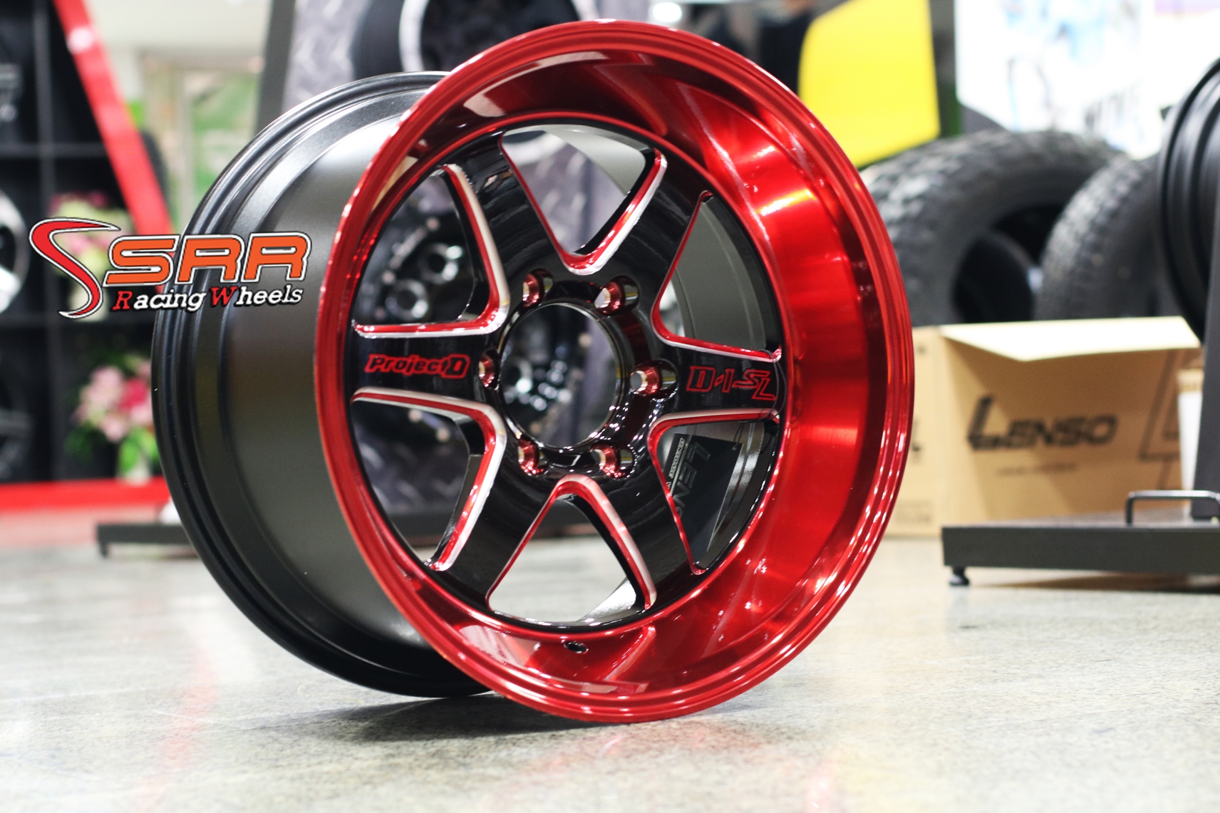 ล้อแท้ LENSO PROJECT-D D1SL ขอบ18 กว้าง9.5/10.5 Pcd6X139.7 offset+25/30